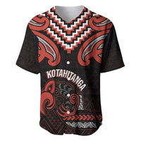 Maori Waitangi Baseball Jersey Kotahitanga Poutama Mix Whakairo - Polynesian Pride