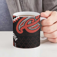Maori Waitangi Ceramic Mug Kotahitanga Poutama Mix Whakairo - Polynesian Pride