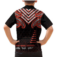 Maori Waitangi Family Matching Mermaid Dress and Hawaiian Shirt Kotahitanga Poutama Mix Whakairo LT7 - Polynesian Pride