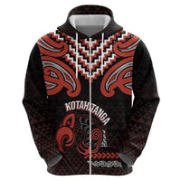 Maori Waitangi Hoodie Kotahitanga Poutama Mix Whakairo - Polynesian Pride
