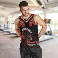 Maori Waitangi Men Tank Top Kotahitanga Poutama Mix Whakairo - Polynesian Pride