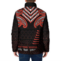 Maori Waitangi Padded Jacket Kotahitanga Poutama Mix Whakairo LT7 - Polynesian Pride