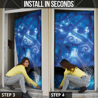 NZ Maori Matariki Scenery Door Cover Galaxy Sky