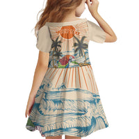 Personalized Christmas In July - Hawaii Retro Family Matching Mermaid Dress and Hawaiian Shirt Lost In Parrot-dise