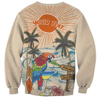 Personalized Christmas In July - Hawaii Retro Sweatshirt Lost In Parrot-dise