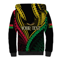 Personalised Vanuatu Sherpa Hoodie 43rd Hapi Indipendens Long LT7 - Polynesian Pride