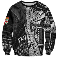 Fiji Rugby Personalised Bula Masi Sweatshirt Fish Tail Kaivity Cibi - Black LT7 Unisex Black - Polynesian Pride