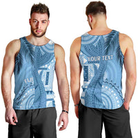 Fiji Rugby Personalised Bula Masi Men Tank Top Fish Tail Kaivity Cibi - Turquoise