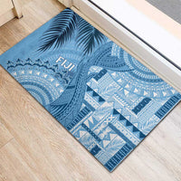 Fiji Rugby Bula Masi Rubber Doormat Fish Tail Kaivity Cibi - Turquoise