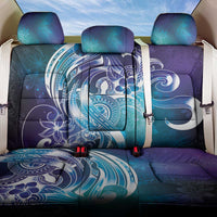 Aloha Hawaii Turtle Back Car Seat Cover Teal Purple Ribbon - Polynesian Pride