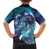 Aloha Hawaii Turtle Hawaiian Shirt Teal Purple Ribbon - Polynesian Pride