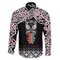 Kia Kaha Te Reo Maori Family Matching Long Sleeve Bodycon Dress and Hawaiian Shirt 50 Years Mo Ake Tonu Te Reo - Polynesian Pride