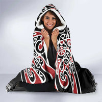Kia Kaha Te Reo Maori Hooded Blanket 50 Years Mo Ake Tonu Te Reo - Polynesian Pride