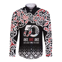 Kia Kaha Te Reo Maori Long Sleeve Button Shirt 50 Years Mo Ake Tonu Te Reo - Polynesian Pride