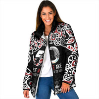Kia Kaha Te Reo Maori Padded Jacket 50 Years Mo Ake Tonu Te Reo - Polynesian Pride