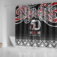 Kia Kaha Te Reo Maori Shower Curtain 50 Years Mo Ake Tonu Te Reo - Polynesian Pride