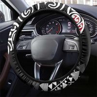 Kia Kaha Te Reo Maori Steering Wheel Cover 50 Years Mo Ake Tonu Te Reo - Polynesian Pride