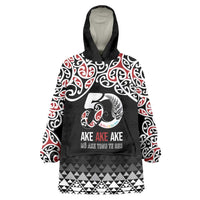 Kia Kaha Te Reo Maori Wearable Blanket Hoodie 50 Years Mo Ake Tonu Te Reo - Polynesian Pride