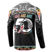 50 Years Kia Kaha Te Reo Maori Button Sweatshirt Ake Ake Ake! - Polynesian Pride