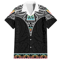 50 Years Kia Kaha Te Reo Maori Family Matching Short Sleeve Bodycon Dress and Hawaiian Shirt Ake Ake Ake! - Polynesian Pride