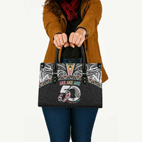 50 Years Kia Kaha Te Reo Maori Leather Bag Ake Ake Ake! - Polynesian Pride