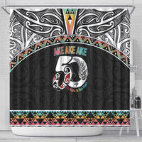 50 Years Kia Kaha Te Reo Maori Shower Curtain Ake Ake Ake! - Polynesian Pride