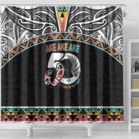 50 Years Kia Kaha Te Reo Maori Shower Curtain Ake Ake Ake! - Polynesian Pride