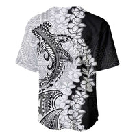 Polynesian Plumeria Lei Baseball Jersey with Hammerhead Shark LT7 - Polynesian Pride