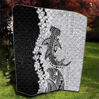 Polynesian Plumeria Lei Quilt with Hammerhead Shark LT7 - Polynesian Pride