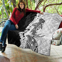Polynesian Plumeria Lei Quilt with Hammerhead Shark LT7 - Polynesian Pride