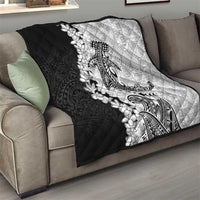 Polynesian Plumeria Lei Quilt with Hammerhead Shark LT7 - Polynesian Pride