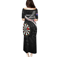 Personalised New Zealand Darts Family Matching Puletasi and Hawaiian Shirt Maori Manaia LT7 - Polynesian Pride