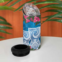 Hafa Adai Guam 4 in 1 Can Cooler Tumbler Crystal Waves LT7 - Polynesian Pride