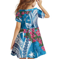 Hafa Adai Guam Family Matching Summer Maxi Dress and Hawaiian Shirt Crystal Waves