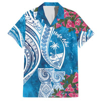 Hafa Adai Guam Family Matching Tank Maxi Dress and Hawaiian Shirt Crystal Waves