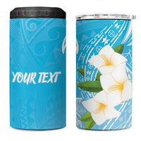 Personalized Guam Chamorro 4 in 1 Can Cooler Tumbler Turtles and Guasali Flowers LT7 One Size: 16 oz Turquoise - Polynesian Pride
