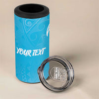 Personalized Guam Chamorro 4 in 1 Can Cooler Tumbler Turtles and Guasali Flowers LT7 - Polynesian Pride