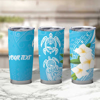 Personalized Guam Chamorro Tumbler Cup Turtles and Guasali Flowers LT7 - Polynesian Pride