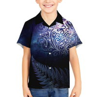 New Zealand Aotearoa Matariki Hawaiian Shirt Starry Silver Fern
