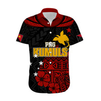 Personalised PNG Kumuls Rugby Hawaiian Shirt Motuan Mix Patterns LT7 - Polynesian Pride