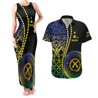 Proudly Ni-Van Sandroing Inspired Couples Matching Tank Maxi Dress and Hawaiian Shirt Malampa Classic Style LT7 Colorful - Polynesian Pride