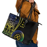 Proudly Ni-Van Sandroing Inspired Leather Tote Bag Malampa Classic Style LT7 - Polynesian Pride