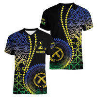 Proudly Ni-Van Sandroing Inspired Women V-Neck T-Shirt Malampa Classic Style