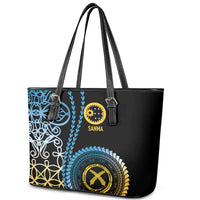 Proudly Ni-Van Sandroing Inspired Leather Tote Bag Sanma Classic Style LT7 - Polynesian Pride