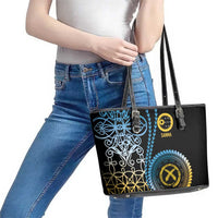 Proudly Ni-Van Sandroing Inspired Leather Tote Bag Sanma Classic Style LT7 - Polynesian Pride