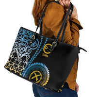 Proudly Ni-Van Sandroing Inspired Leather Tote Bag Sanma Classic Style LT7 - Polynesian Pride