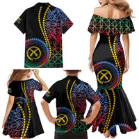 Proudly Ni-Van Sandroing Inspired Family Matching Mermaid Dress and Hawaiian Shirt Shefa Classic Style