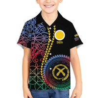 Proudly Ni-Van Sandroing Inspired Kid Hawaiian Shirt Shefa Classic Style LT7 Kid Colorful - Polynesian Pride