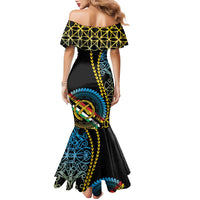 Proudly Ni-Van Sandroing Inspired Family Matching Mermaid Dress and Hawaiian Shirt Torba Classic Style LT7 - Polynesian Pride