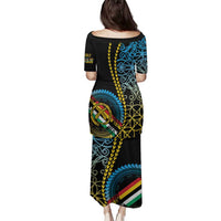 Proudly Ni-Van Sandroing Inspired Family Matching Puletasi and Hawaiian Shirt Torba Classic Style LT7 - Polynesian Pride